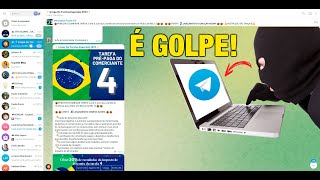 Grupos de Tarefas do TELEGRAM É Golpe!🚨 | Canal de Empregos do Telegram é Golpe!🚨