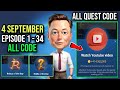 4 September X Empire YouTube Code Today | X Empire YouTube Code Today 4 September Episode 34,33,32