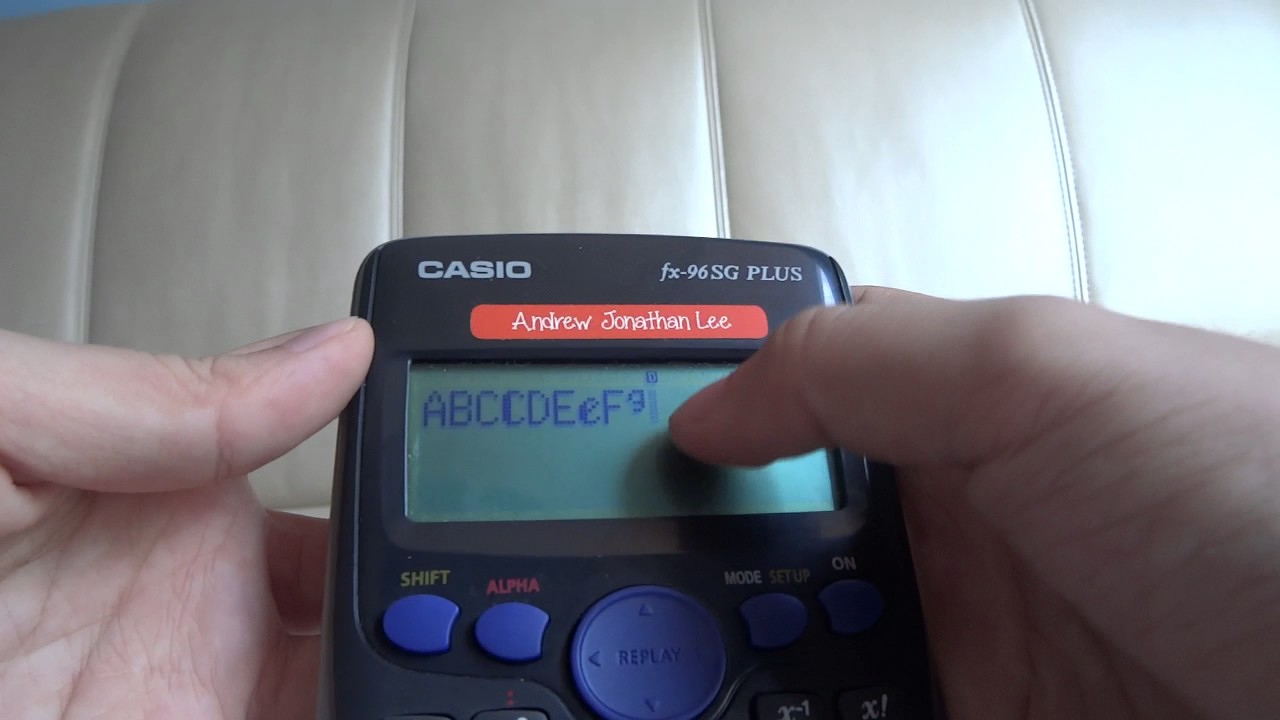How to type (almost) the whole alphabet with a calculator
