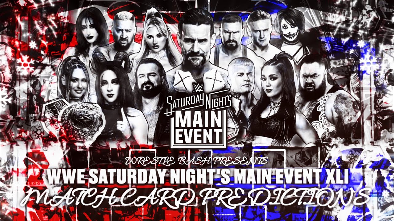 WWE Saturday Night's Main Event XLI Match Card Predictions V2 - YouTube