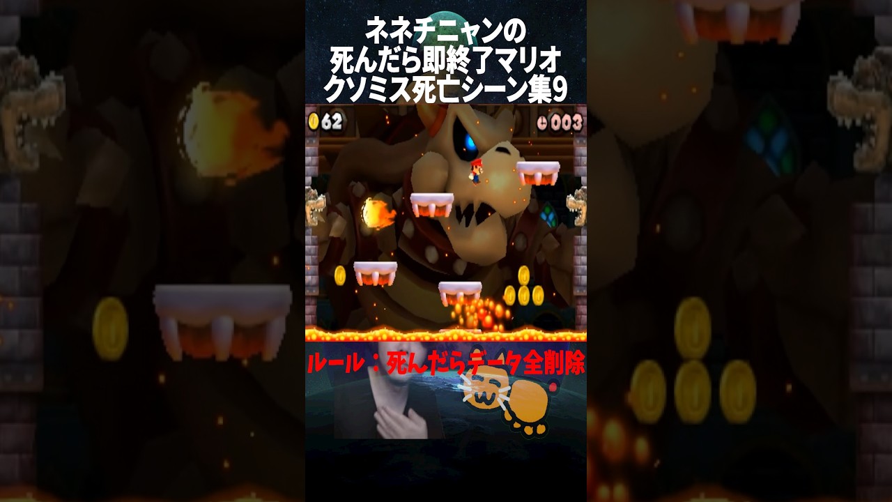 ネネチニャンの死んだら即終了マリオクソミス集9 #ゲーム #マリオ #mario #ショート #shorts #ネネチニャン @Nenechinyan