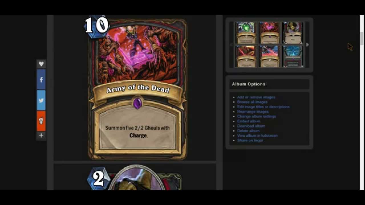 Hearthstone Card Ideas Ep.1 Death Knight Cards. YouTube