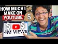 How Much YouTube Paid Me for 4M Views | Crazy YouTube Earnings Revealed!