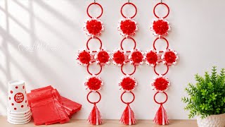 Hiasan 17 Agustus dari kresek dan cup plastik |DIY Dekorasi HUT RI yang cantik
