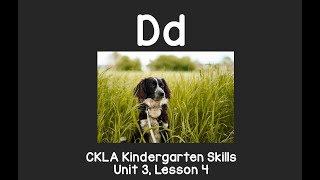 Letter D sound: CKLA Kindergarten Reading Skills Unit 3 Lesson 4