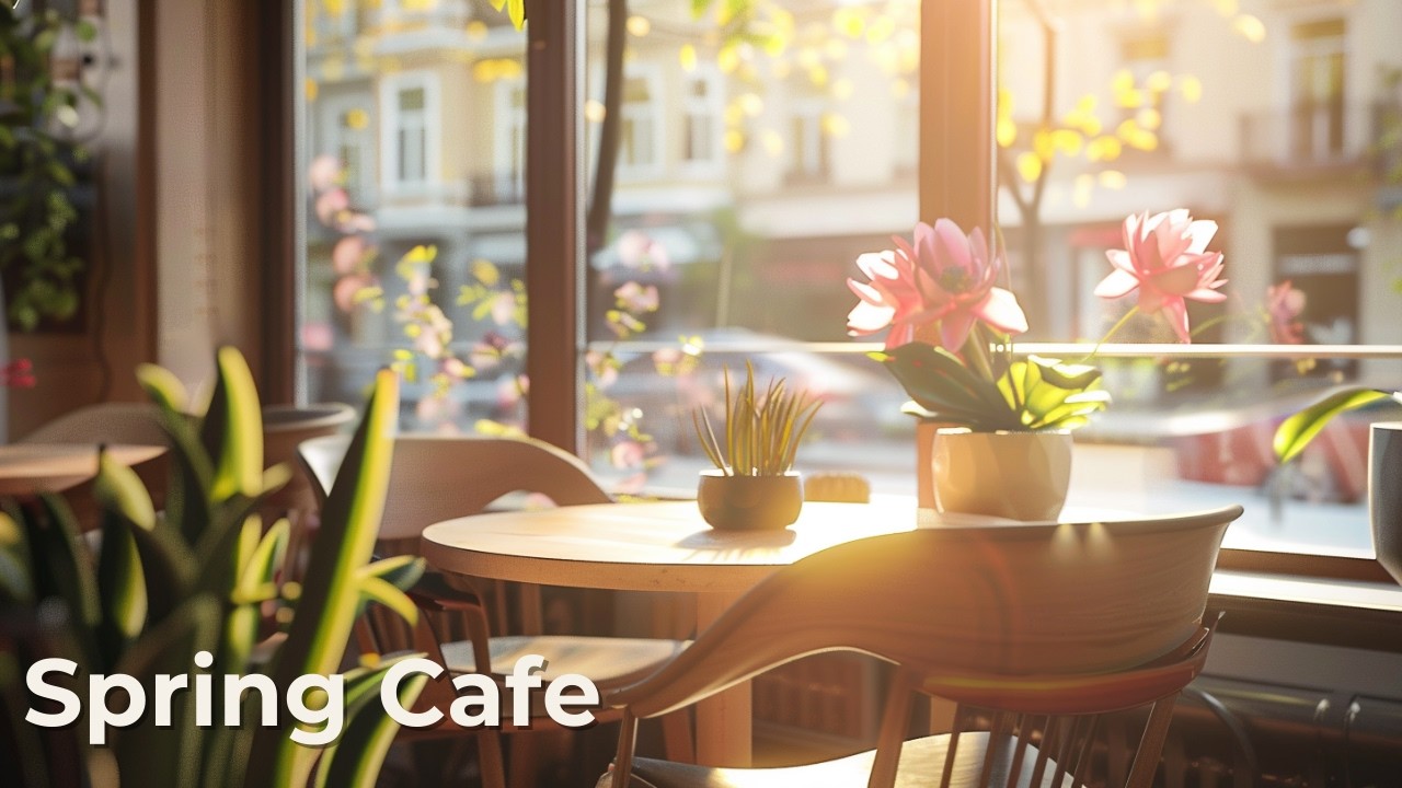 Cozy Cafe ☕ 봄 햇살 가득한 카페 음악 | 틀어놓기 좋은 Spring Cafe BGM 🌸
