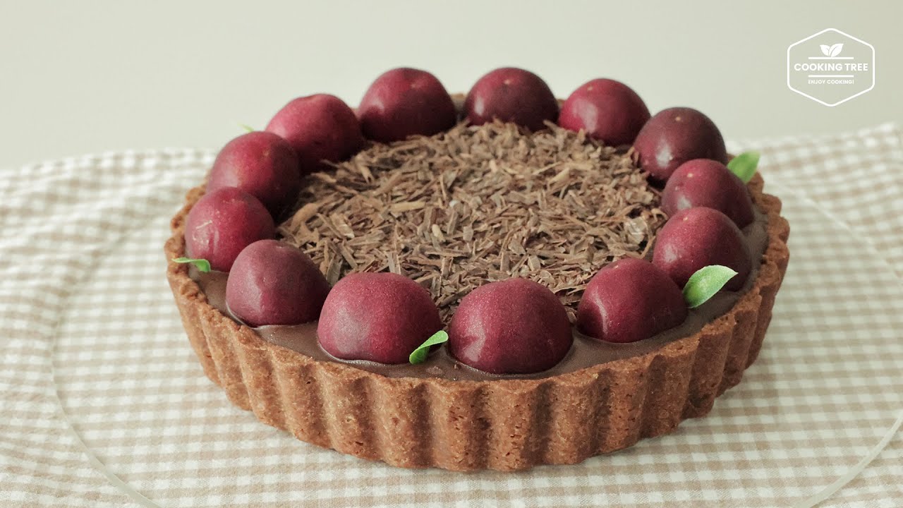 Рецепт вишневого шоколадного тарта