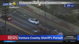 Police In Pursuit Of Driver Out Of Ventura County
