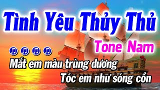 Karaoke Tình Yêu Thủy Thủ Tone Nam | Beat Phối Mới 2024 Cực Hay | Karaoke Gia Thịnh