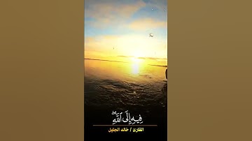 واتقوا يوما ترجعون فيه إلى الله ❤️القارئ خالد الجليل🌿ستوريات قرآن 🍁stories quran