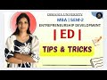 ED | ENTREPRENEURSHIP DEVELOPMENT | TIPS & TRICKS | 💯 PASS | OU | SEM-2 | MBA @shivanipallela