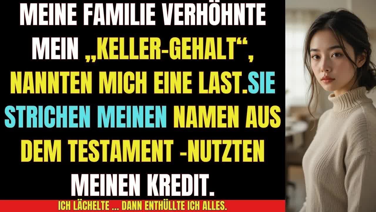 „Meine Familie verspottete mein Keller Gehalt – dann deckte ich alles auf“