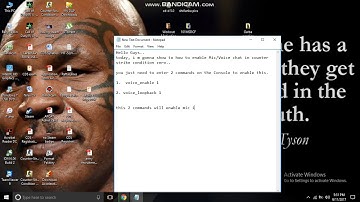 How to Enable Mic/ Voice chat in counter strike condition zero
