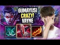 GUMAYUSI IS SO CRAZY WITH VAYNE! - T1 Gumayusi Plays Vayne ADC vs Yasuo! | Preseason 2022