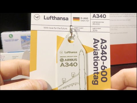 Aviationtag Lufthansa ルフトハンザ A340-600 SOLD OUT！AVIATIONTAG A340 D-AIHR White Lufthansa