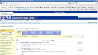 Literature Database: Basic Search