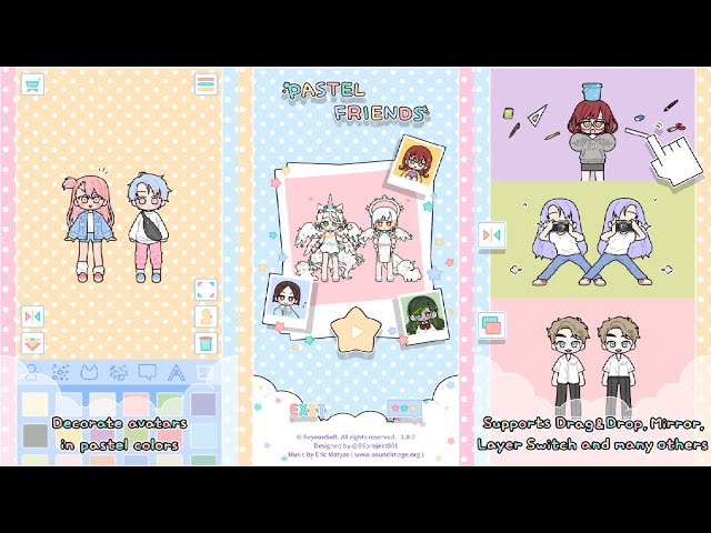 pastel friends dress up game Pastel Friends : Dress Up Game