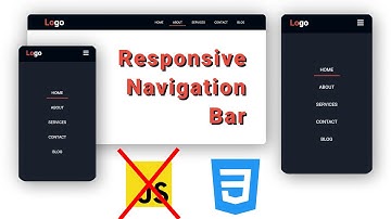 Responsive Navigation Bar Using Pure CSS | No Js | #DeveloperHub