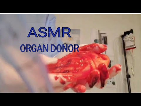 ASMR ORGAN DONOR [REAL MEDICAL TOOLS] Doctor Surgical Roleplay (WARNING ⚠️ Fake Blood & Organs)
