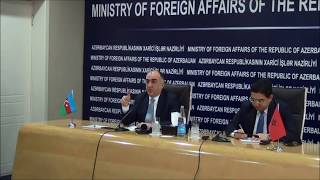 Joint Press Conference  of FM's of Azerbaijan and Morocco