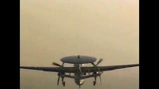 E-2C Hawkeye launch from CAT 1 USS Ronald Reagan