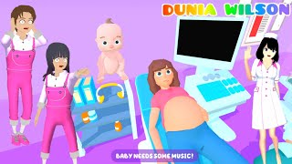 Kak Sakura Menolong Ibu Hamil Melahirkan 😍🥰Yuta Mio Jaga Bayi Game Welcome Baby 3D screenshot 1