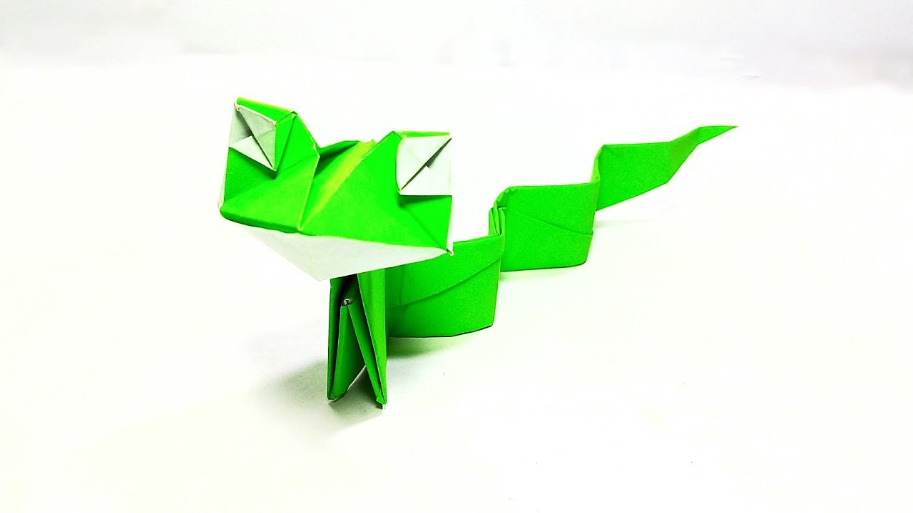 Origami Snake || Easy Paper Snake || DIY - YouTube