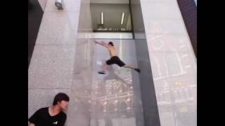 Never give up💪🏻 #parkour #9gag