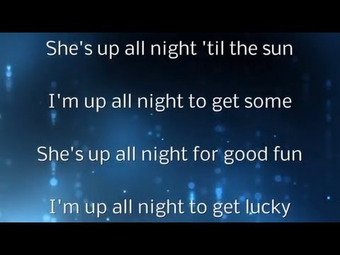Daft Punk Get Lucky Lyrics Youtube