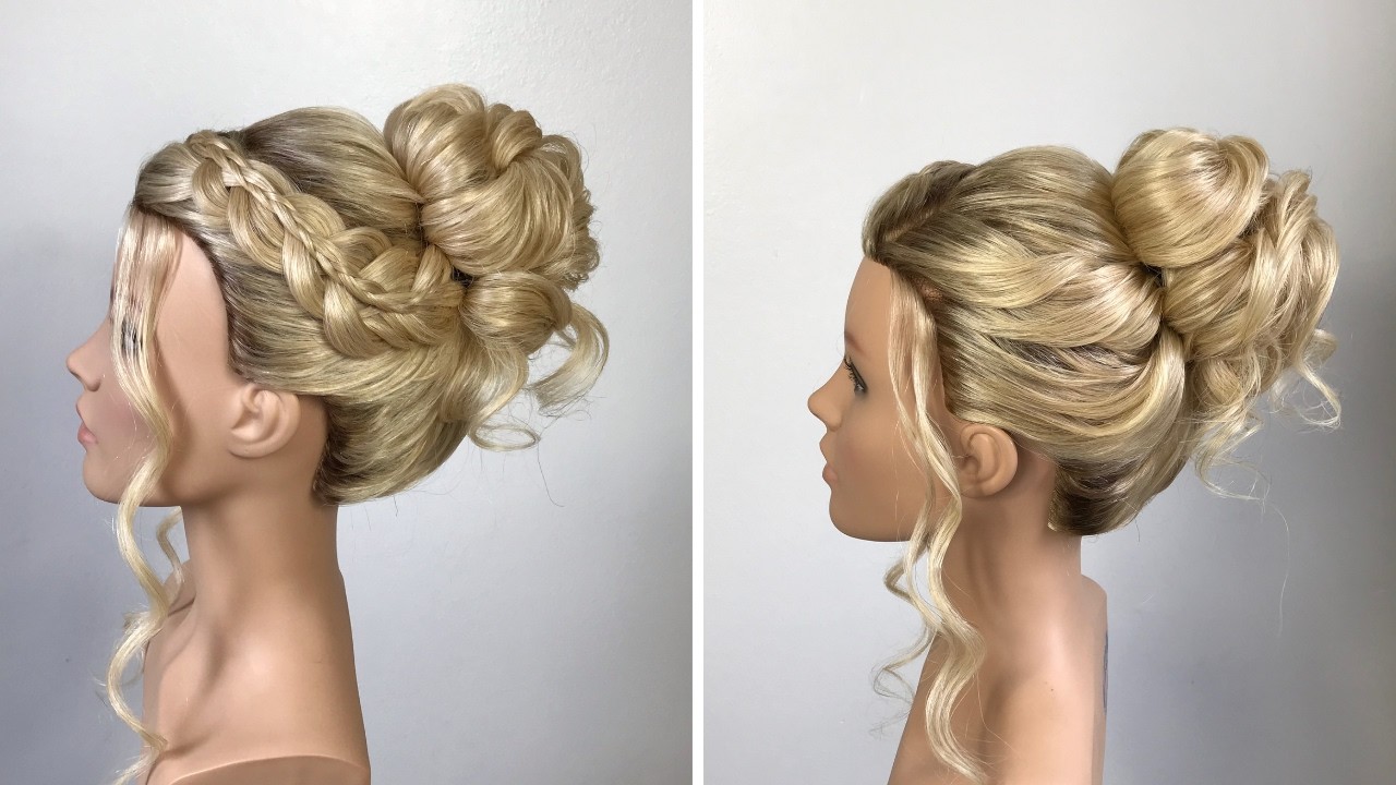PENTEADO - COQUE ALTO COM TRANÇA DESPOJADO