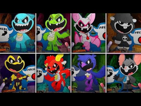 Poppy playtime all characters cardboard cutout+ all death scene 😭