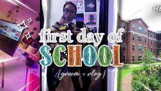 First Day Back to College | Junior Year Vlog | OOTD + Campus Life | FDOC 📚🌟
