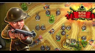 Toy Defense Gameplay Walkthrough Hard  First Blood Mission 1-14 Tower defense  game (TD) screenshot 3