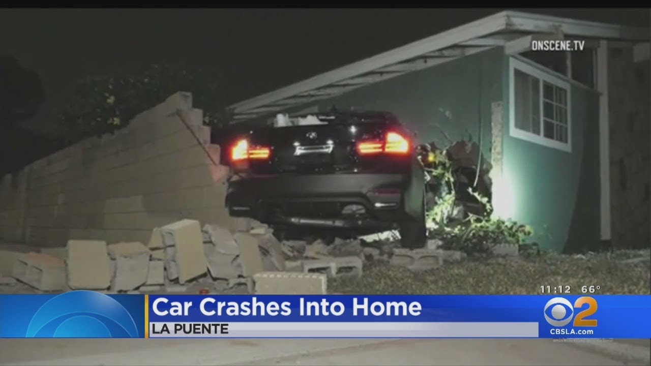 Car Slams Into La Puente, Throwing Woman From Bed