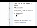 OAUTH Demo AI Word Cloud for Docs