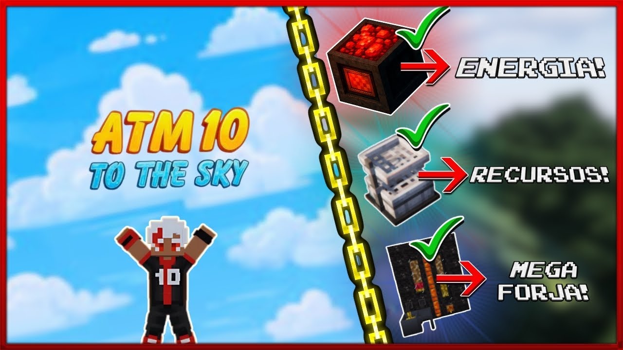 Minecraft ATM 10 Sky: Energia, Recursos Automáticos e Forja com Productive Metalwork 