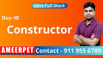 Constructor in Java | Ameerpet Technologies | By Srinivas