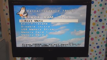 Playstation 2 booting BlackRhino Linux Live installation