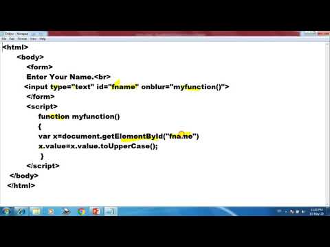 onblur event in javascript