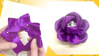 DIY Ribbon Flowers - How to Make Ribbon Flowers with This Awesome Trick