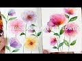 Layered Watercolour Flowers