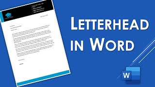 How To Create A Letterhead In Microsoft Word Letterhead Template Design