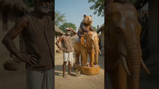 old villager craves a life size elephant 🐘 carrying a panda 🐼🔥