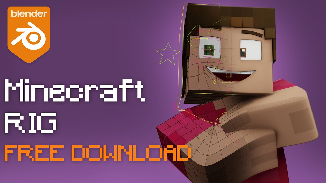 Minecraft Rig for Blender 3.0+ | DOWNLOAD! YouTube