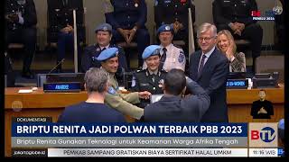 Briptu Renita Raih Penghargaan Polisi Wanita Terbaik PBB 2023
