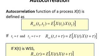 Properties of Autocorrelation and Autocovariance