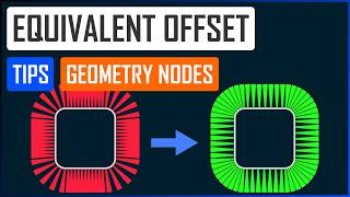 Equidistant Offset Tip in Geometry nodes - Blender tutorial ENG