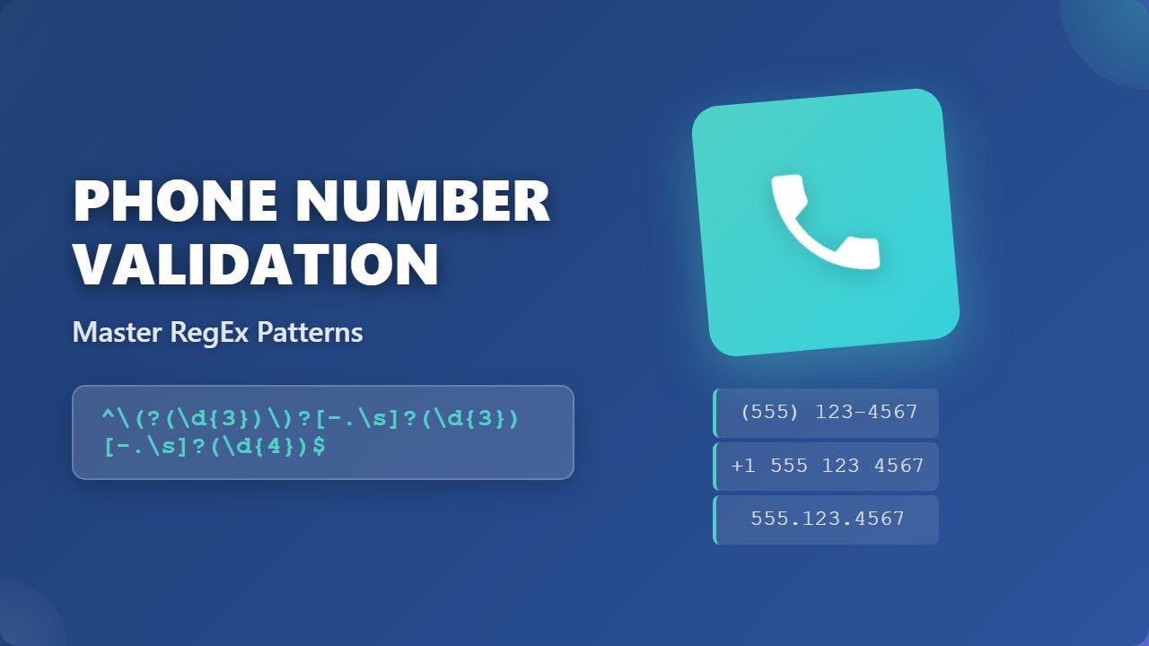 Phone Number Validation with RegEx: A Beginner's Guide