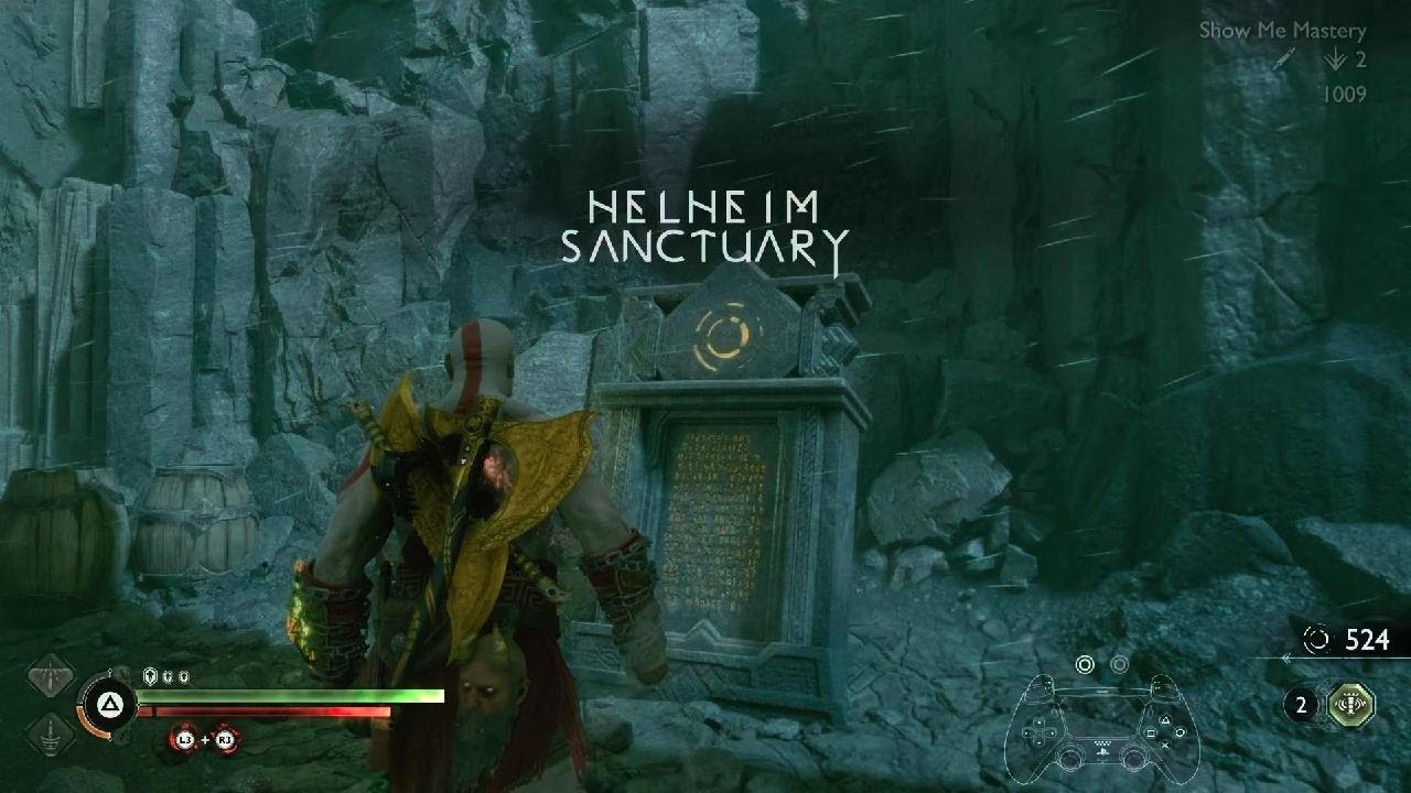 Red Glyphs Only God of War Ragnarök_Valhalla Pob Spear