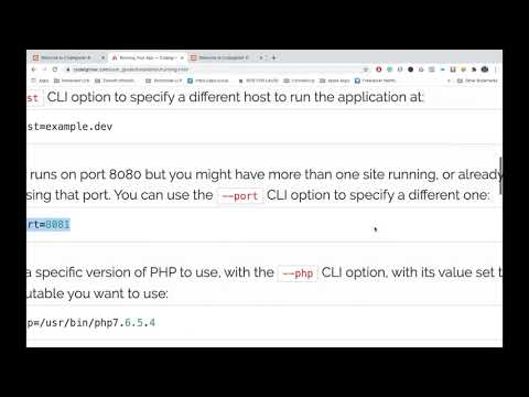 CodeIgniter 4 Running Your App